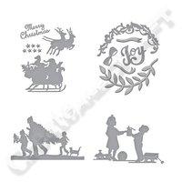 spellbinders sharyn sowell good tidings silhouette collection with fre ...
