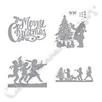 Spellbinders Sharyn Sowell Merry Christmas Silhouette Collection With Free Merry Christmas Die 407541