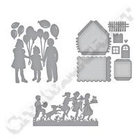 Spellbinders Sharyn Sowell Joyous Celebrations Silhouettes with Free Build a House Die 407545