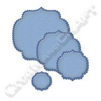 spellbinders sapphire scalloped label 2 plus die set 388750