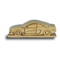 Sports Car - Handcrafted Wooden