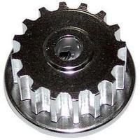 Spare part Reely EL22816AL Aluminium 16-teeth cogwheel for 3.2 mm shafts