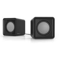 speedlink twoxo stereo compact cube usb powered speakers black