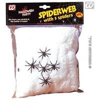 Spider Web 100g With5 Spiders Accessory For Halloween Fancy Dress