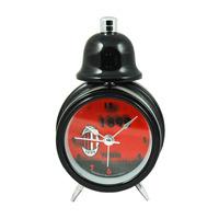Spot On Gifts Ac Milan Single Bell Alarm Clock - Black