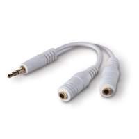 Speaker and Headphone Splitter White 3m