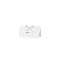 Sparkly Silver Place Card