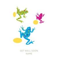 Spotty Frogs | Get Well Card