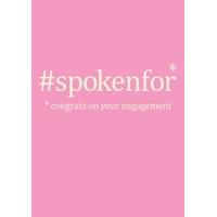 spokenfor engagement card