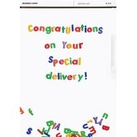 special delivery new baby card