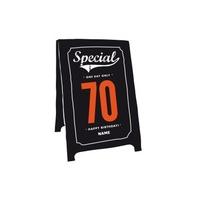 Special 70th Sign Birthday Card