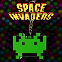 space invaders led keychain