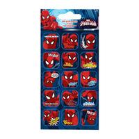 spider man captions small foil stickers