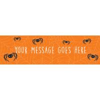 Spooky Spider Personalised Party Banner