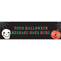 Spooky Halloween Personalised Banner