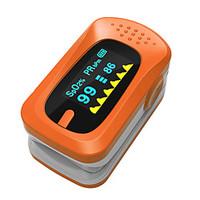 SPortguard Fingertip Pulse Oximeter SpO2 Heart Rate Monitor - Orange