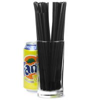 Spoon Straws 8inch Black (Case of 5000)
