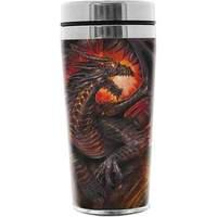 Spiral Dragon Collage Thermo Travel Flask Mug 0.45l (a006l019-0)