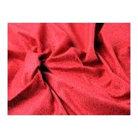 Spotty Dotty Print Cotton Poplin Dress Fabric Red