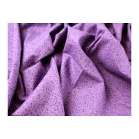 Spotty Dotty Print Cotton Poplin Dress Fabric Purple