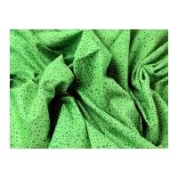 Spotty Dotty Print Cotton Poplin Dress Fabric Green