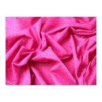 Spotty Dotty Print Cotton Poplin Dress Fabric Cerise Pink