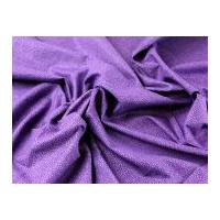 Spotty Pebble Print Cotton Poplin Dress Fabric Purple
