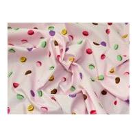Spotty Sweet Treats Print Cotton Poplin Fabric Pink Multi