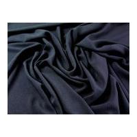 Spanish Plain Stretch Double Crepe Dress Fabric Navy Blue
