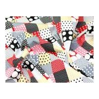 Spotty Patchwork Print Cotton Poplin Fabric