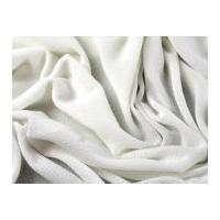 Spanish Plain Stretch Double Crepe Dress Fabric Soft White