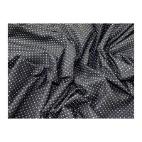 Spot Print Cotton Chambray Denim Dress Fabric Charcoal Grey