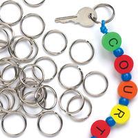 split metal rings per 3 packs