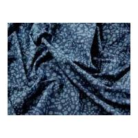 Spotty Hand Printed Bubble Batik Cotton Dress Fabric Indigo