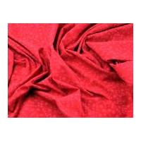Spotty Hand Printed Bubble Batik Cotton Dress Fabric Red