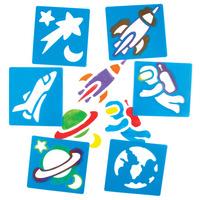 space stencils set of 6