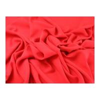 Spanish Plain Stretch Double Crepe Dress Fabric Red