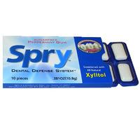 spry gum mints peppermint gum with xylitol 10 pcs