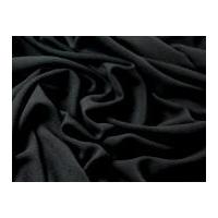 Spanish Plain Stretch Double Crepe Dress Fabric Black