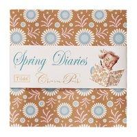 Spring Diaries Charm Pack 12.5cm x 12.5cm - 42 Pieces by Groves 375371