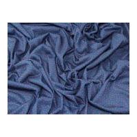 Spotty Print Viscose Stretch Jersey Knit Dress Fabric Blue & Red