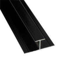 splashwall black shower panelling straight h joint l242m