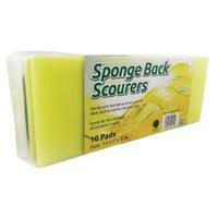 Sponge Back Scourer 140x70x40mm Pack of 10 SBS100G