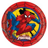 spider man paper party plates