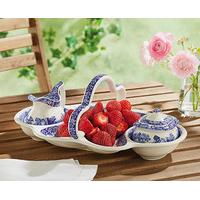 Spode® Blue Italian 200th Anniversary Strawberry Tea Basket