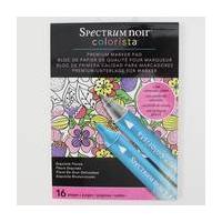 spectrum noir colorista exquisite florals marker pad 5 x 7 inches