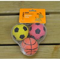 Sponge Balls For Dogs (3 Pack) by Petface