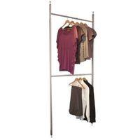 Spacepro Aura Silver & White Wardrobe Storage Kit (W)1.35m