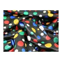 spotty printed satin dress fabric