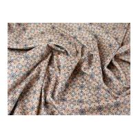 Spanish Geometric Print Faux Suede Dress Fabric Terracotta